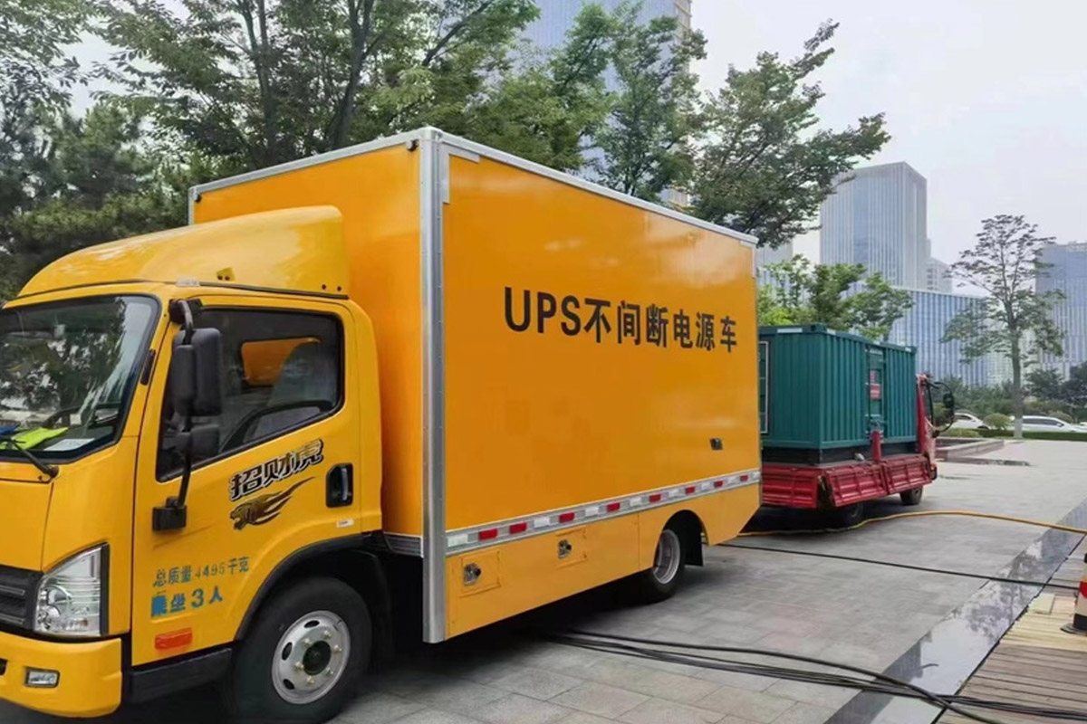 青神发电机租赁施工现场